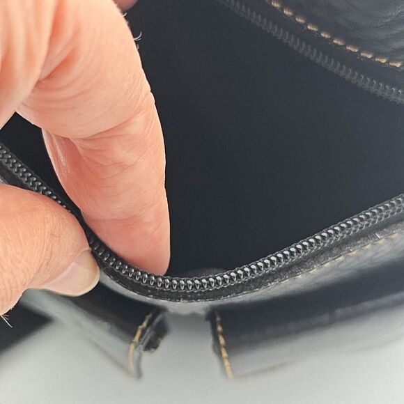 D’Luciano Moda Mexico Black Leather Shoulder Bag - Picture 5 of 10